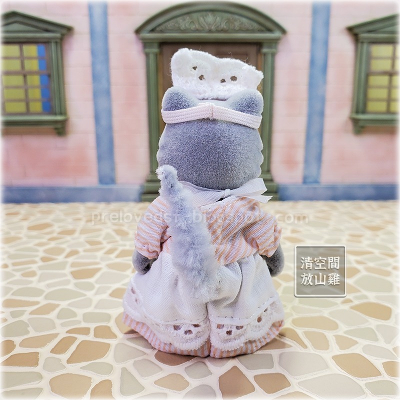 Sylvanian Families 森林家族 灰色泡芙貓 貓媽媽 英版 絕版〈清空間放山雞〉-細節圖3