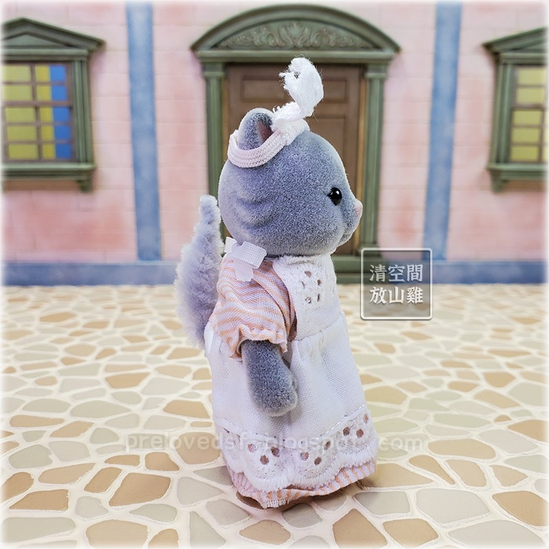 Sylvanian Families 森林家族 灰色泡芙貓 貓媽媽 英版 絕版〈清空間放山雞〉-細節圖4