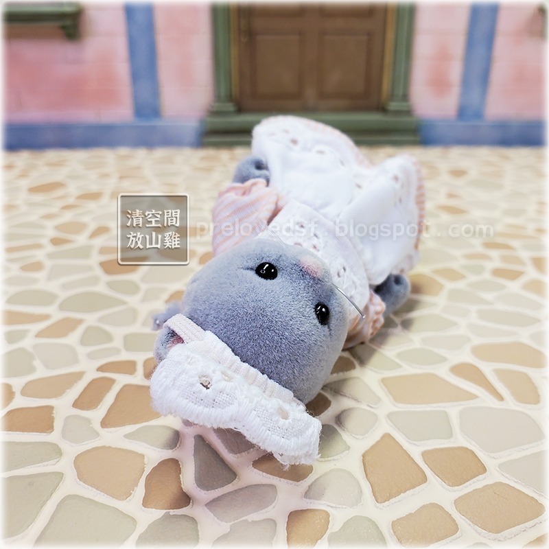 Sylvanian Families 森林家族 灰色泡芙貓 貓媽媽 英版 絕版〈清空間放山雞〉-細節圖5