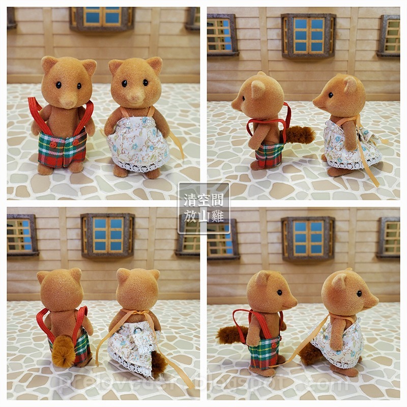 Sylvanian Families 森林家族 狐狸家族 初代狐狸 1980年代 絕版〈清空間放山雞〉-細節圖5