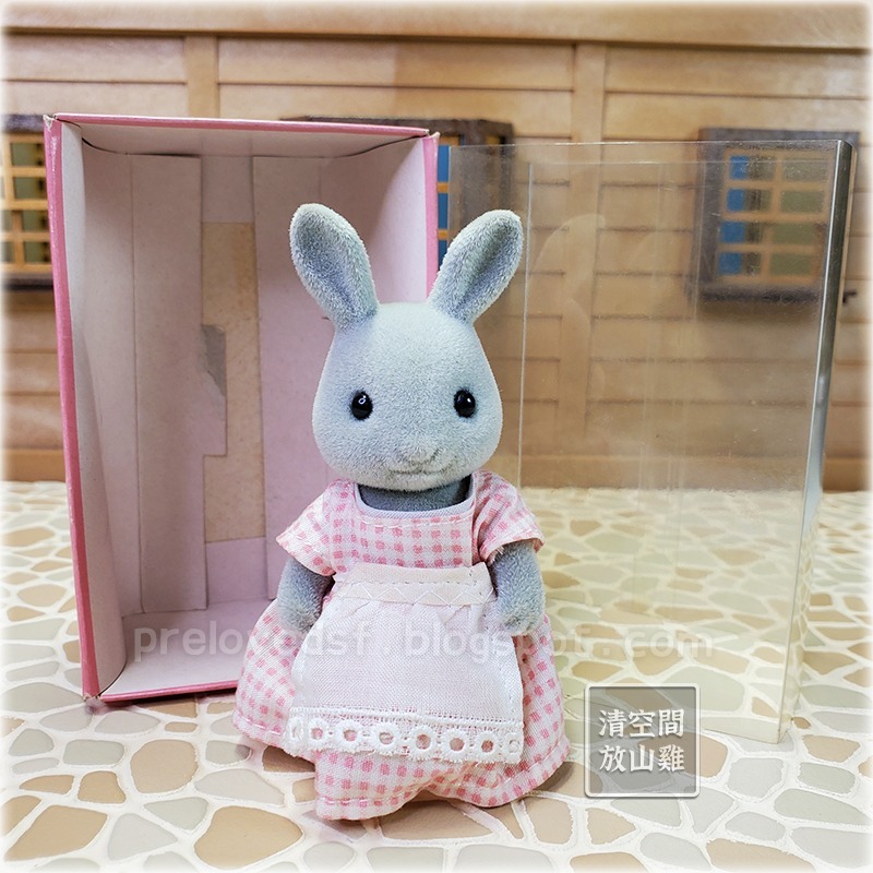 Sylvanian Families 森林家族 灰兔媽媽 二手有盒 日版 絕版〈清空間放山雞〉-細節圖2