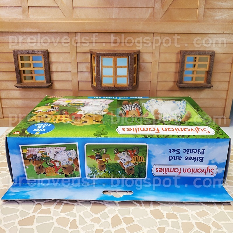 Sylvanian Families 森林家族 紅狐狸媽媽 紅狐狸男孩 腳踏車 野餐 英版 絕版〈清空間放山雞〉-細節圖5