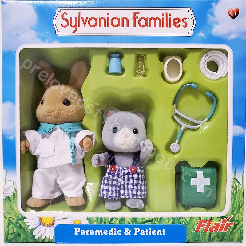 Sylvanian Families 森林家族 護理人員與病患組 兔子 熊熊 英版 絕版〈清空間放山雞〉-細節圖5