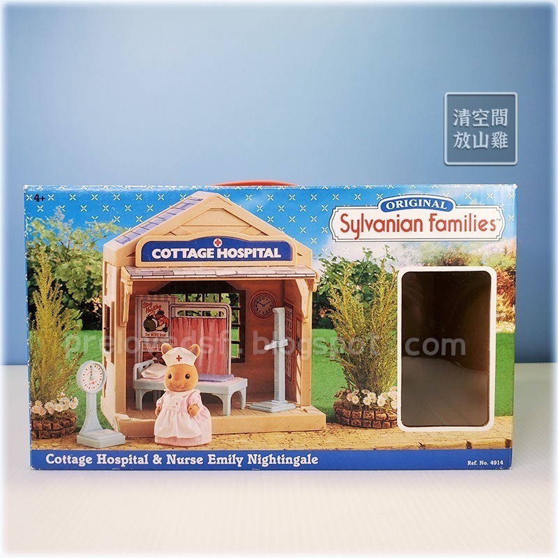 Sylvanian Families 森林家族 醫院系列 診所小屋 兔子護理師  護士 英版 絕版〈清空間放山雞〉-細節圖7