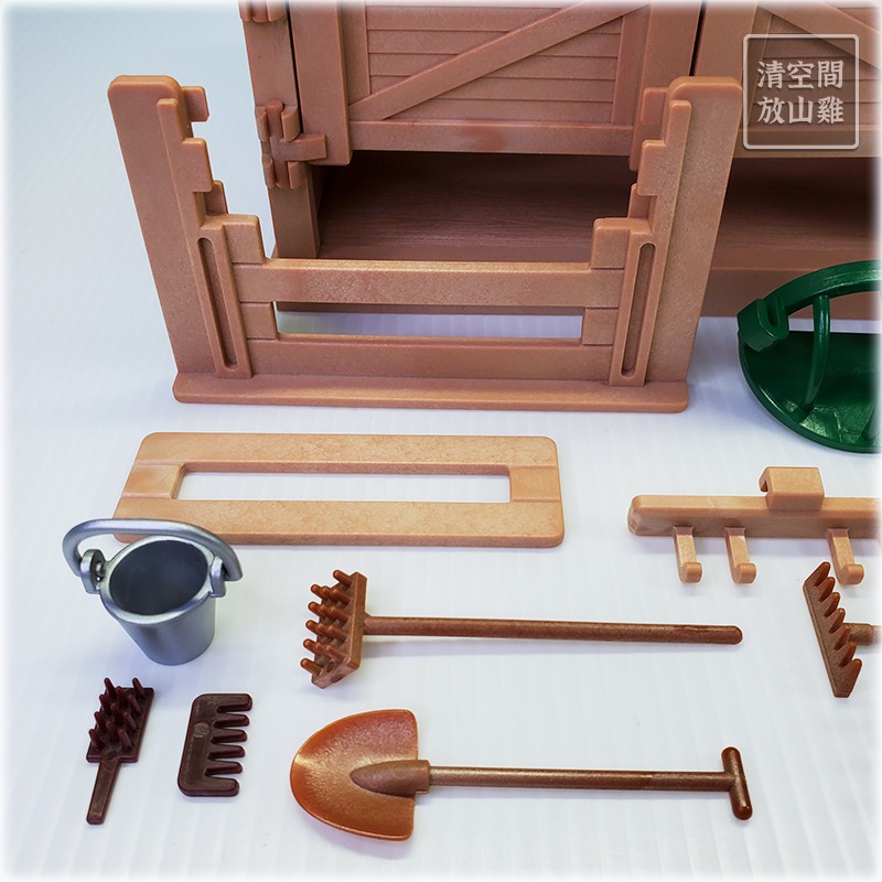 Sylvanian Families 森林家族 馬廄小屋與配件 不含馬玩偶 絕版〈清空間放山雞〉-細節圖8