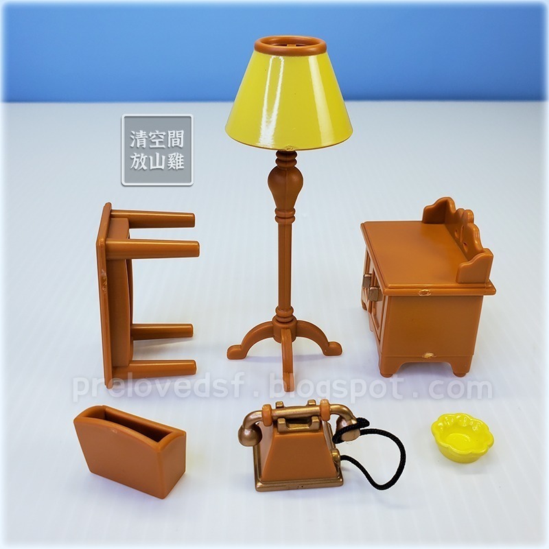Sylvanian Families 森林家族 黃色沙發客廳配件 歐版 絕版〈清空間放山雞〉-細節圖5