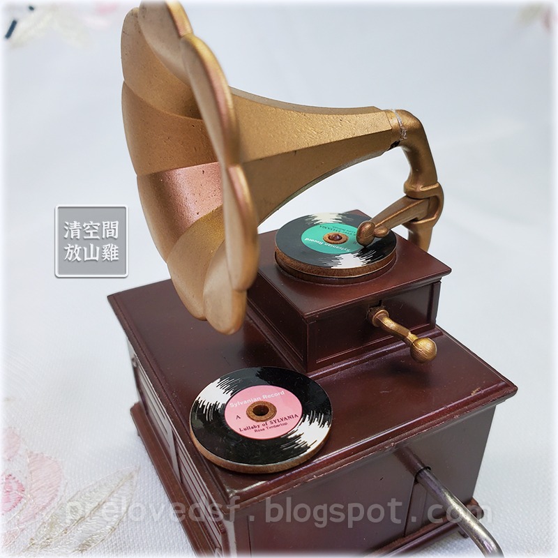 Sylvanian Families 森林家族 留聲機 音樂盒 1988 絕版〈清空間放山雞〉-細節圖8