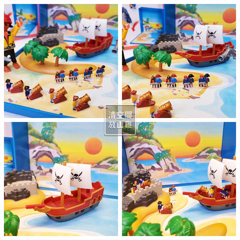 Playmobil 4331 Micro 摩比人 海盜 迷你磁鐵盒 絕版〈清空間放山雞〉-細節圖8