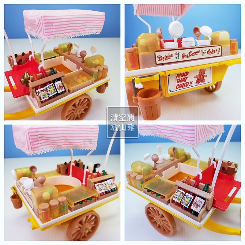 Sylvanian Families 森林家族 冰淇淋馬車 不含馬玩偶 TOMY 英版 絕版〈清空間放山雞〉-細節圖3