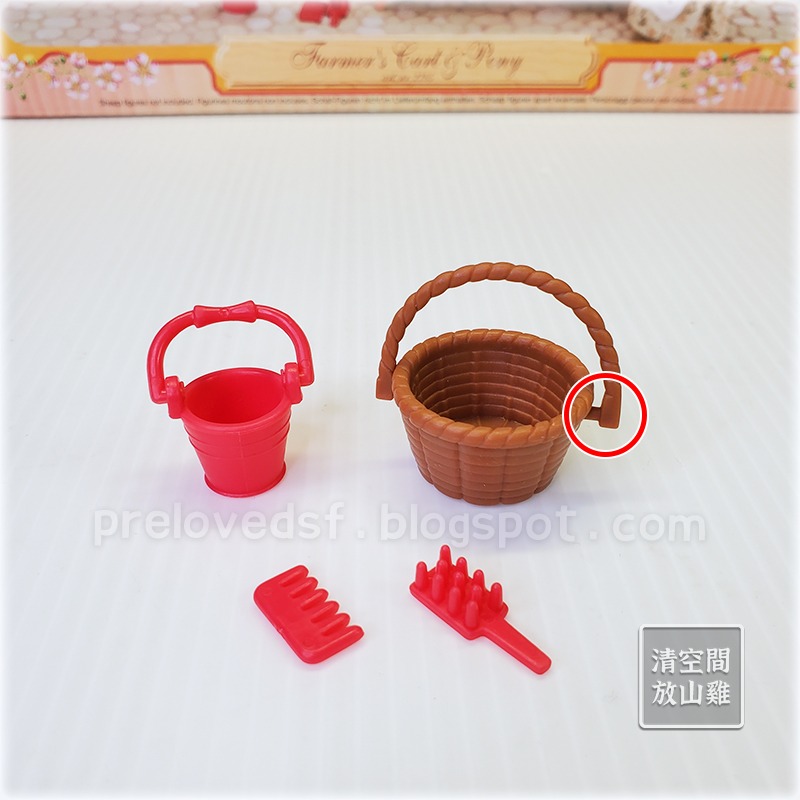 Sylvanian Families 森林家族 歐版馬車蔬果攤 不含玩偶 絕版〈清空間放山雞〉-細節圖6