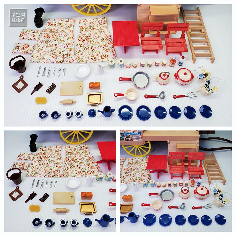 Sylvanian Families 森林家族 露營馬車 有燈 不含馬玩偶 英版 絕版〈清空間放山雞〉-細節圖2