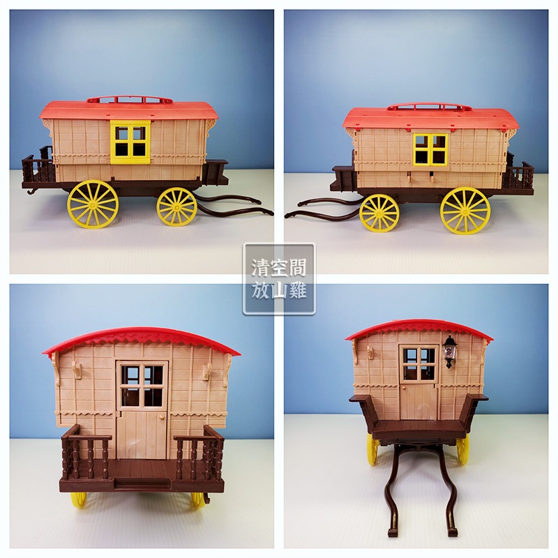 Sylvanian Families 森林家族 露營馬車 有燈 不含馬玩偶 英版 絕版〈清空間放山雞〉-細節圖4