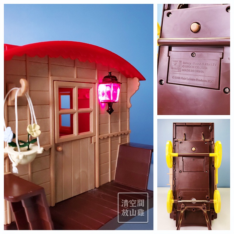 Sylvanian Families 森林家族 露營馬車 有燈 不含馬玩偶 英版 絕版〈清空間放山雞〉-細節圖5