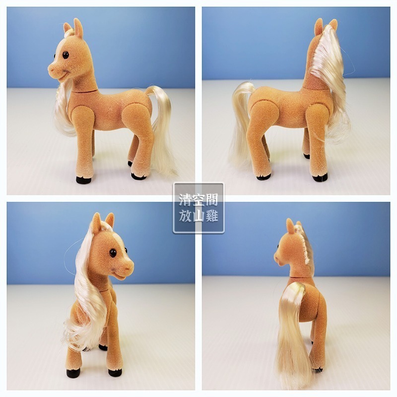 Sylvanian Families 森林家族 三色貓與馬 馬術組合 獎盃 中型馬 美版 絕版〈清空間放山雞〉-細節圖4