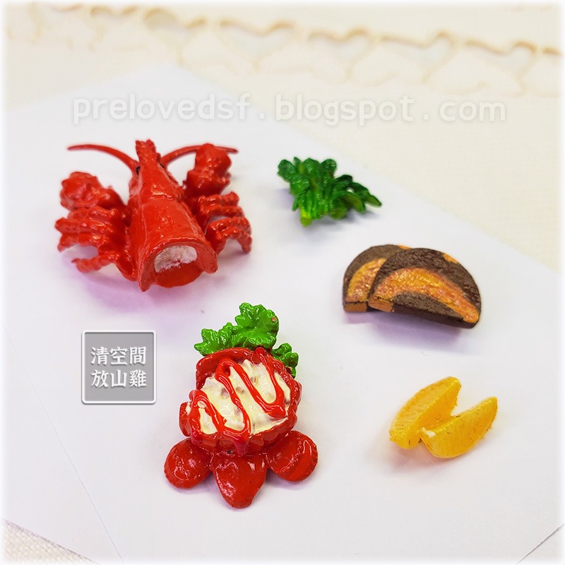 Re-Ment 法國三星餐廳 法式料理 4號 食玩盒玩 絕版 2008 rement〈清空間放山雞〉-細節圖3