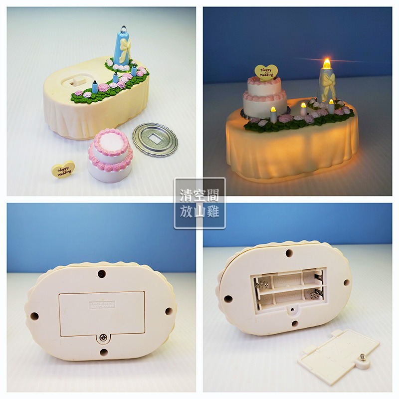 Sylvanian Families 森林家族 婚禮派對組 拱門 蠟燭 蛋糕 絕版 英版〈清空間放山雞〉-細節圖5