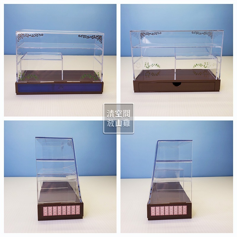 Re-Ment 蛋糕櫃 展示櫃 二手無盒 絕版 2013 rement〈清空間放山雞〉-細節圖2