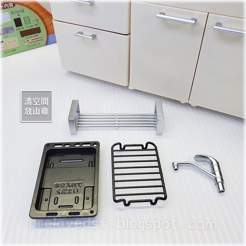 Re-Ment 我家的廚房 流理台 二手有盒 絕版 2016 rement〈清空間放山雞〉-細節圖4