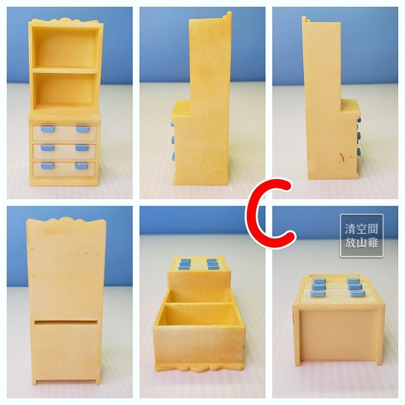 森林家族 藍白咖啡廳 二手零件配件拆售 日版 絕版〈清空間放山雞〉-規格圖1