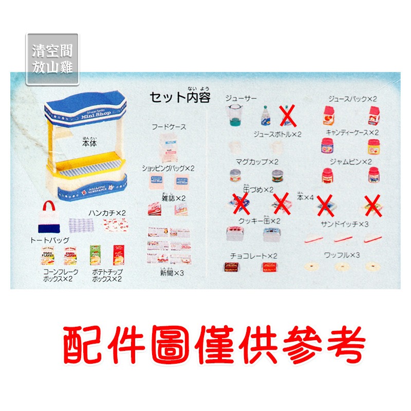 森林家族 書報攤 Mini Shop 二手有盒缺件 1998 絕版〈清空間放山雞〉-細節圖10