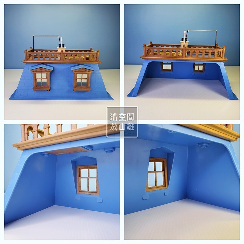 森林家族 城市L 頂樓屋頂 藍頂四層大屋拆售 二手 英版 絕版〈清空間放山雞〉-細節圖3