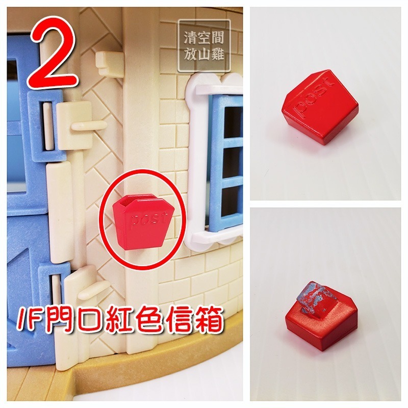 森林家族 藍頂大風車 二手零件拆售 歐版 絕版〈清空間放山雞〉-規格圖1