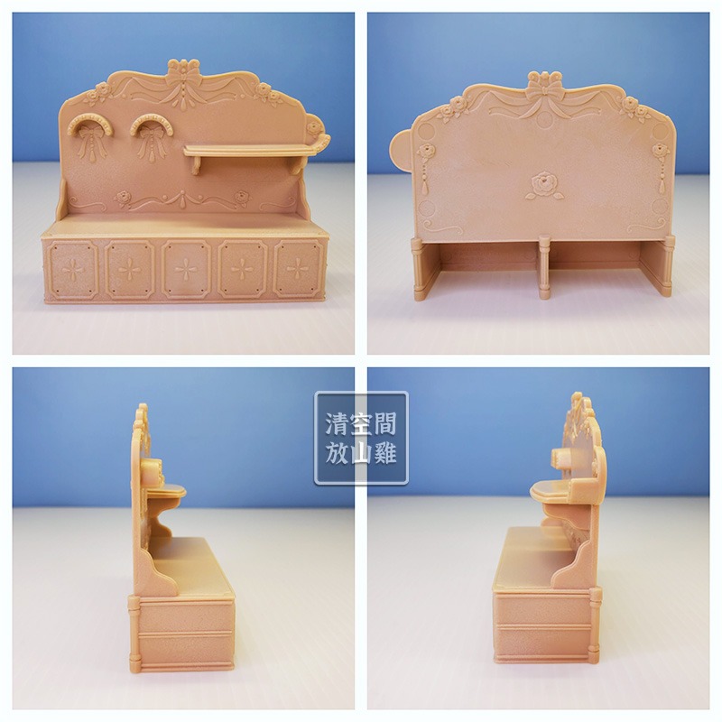 森林家族 TOWN城鎮系列 飾品小舖 包包飾品展示櫃 化妝桌 化妝品 二手〈清空間放山雞〉-細節圖3