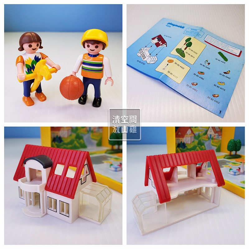 Playmobil 4335 Micro 摩比人 現代房屋 迷你磁鐵盒 絕版〈清空間放山雞〉-細節圖8