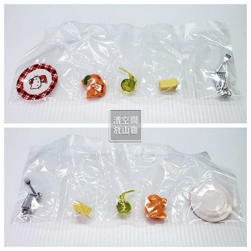 Re-Ment Hello Kitty 凱蒂貓的餐廳 3號 二手有盒有紙 2013 rement〈清空間放山雞〉-細節圖2