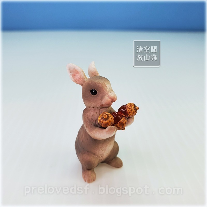 Re-Ment 森林動物故事 10號 兔子 小鹿 二手有盒有紙 絕版 2008 rement〈清空間放山雞〉-細節圖2