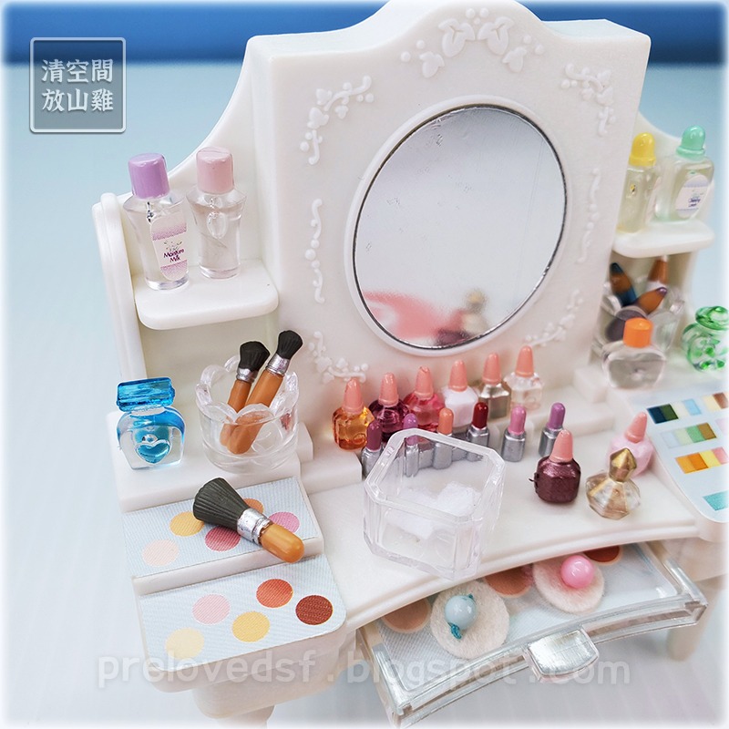 森林家族 白色化妝台 梳妝台 二手無盒 英版 絕版〈清空間放山雞〉-細節圖2