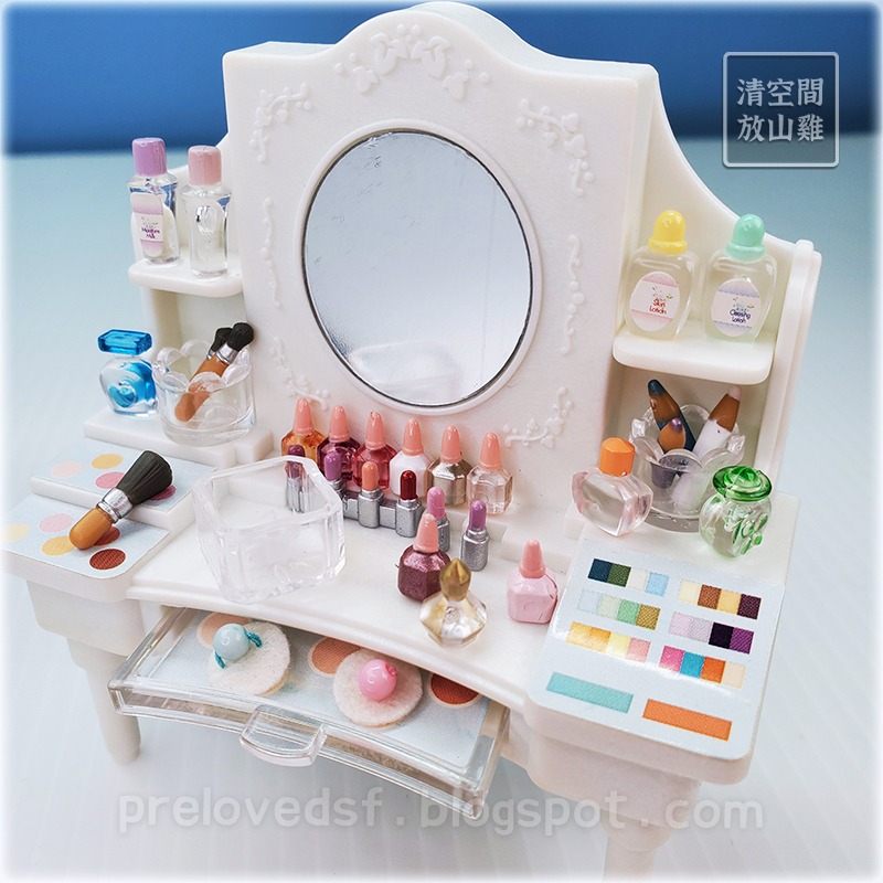 森林家族 白色化妝台 梳妝台 二手無盒 英版 絕版〈清空間放山雞〉-細節圖3
