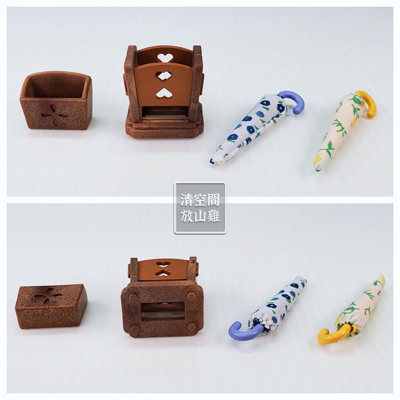 森林家族 書櫃 老爺鐘 咕咕鐘 沙發 茶几 傘架 雨傘 電話櫃 雜誌架 二手無盒 絕版〈清空間放山雞〉-細節圖10