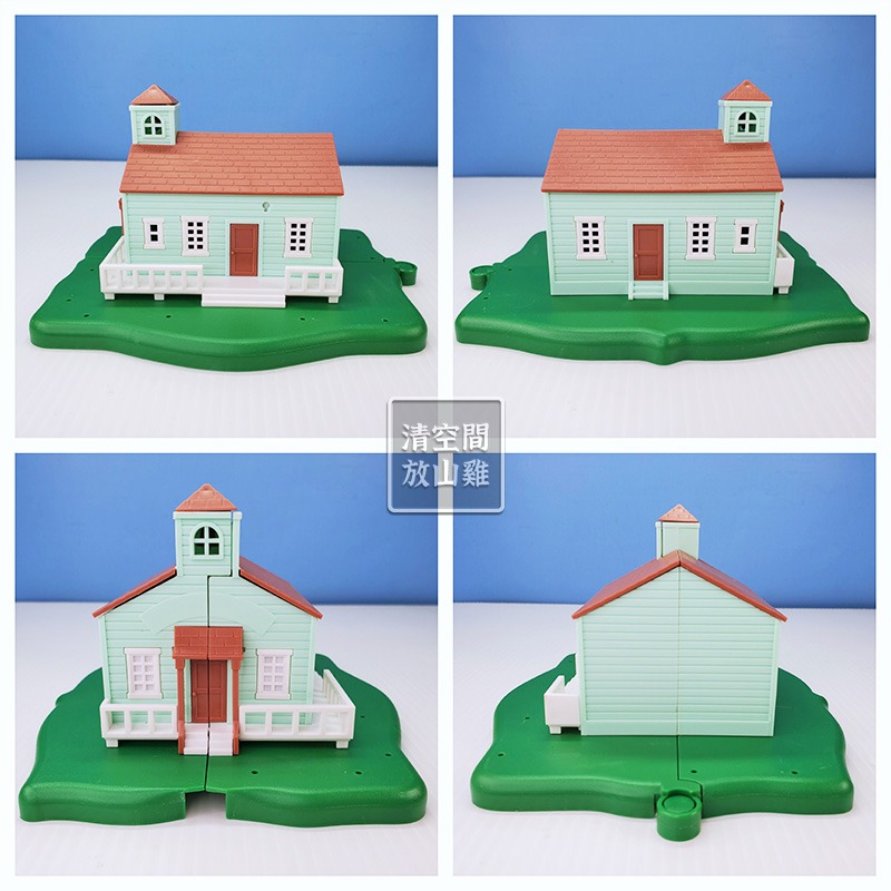 1986 BANDAI 楓葉小鎮 迷你學校 楓葉鎮物語 日本製 二手有盒 絕版〈清空間放山雞〉-細節圖2