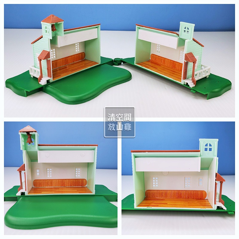 1986 BANDAI 楓葉小鎮 迷你學校 楓葉鎮物語 日本製 二手有盒 絕版〈清空間放山雞〉-細節圖3