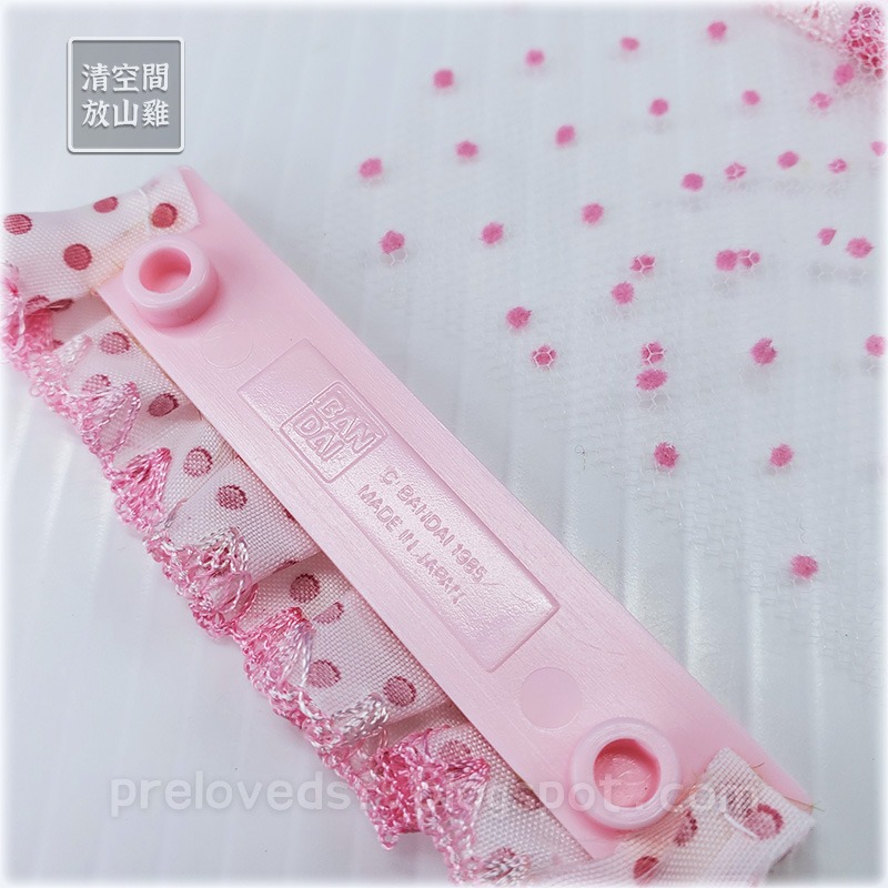 1985 BANDAI 早期家具配件 紅色衣櫃 窗簾地墊組 日本製 二手有盒 絕版〈清空間放山雞〉-細節圖7