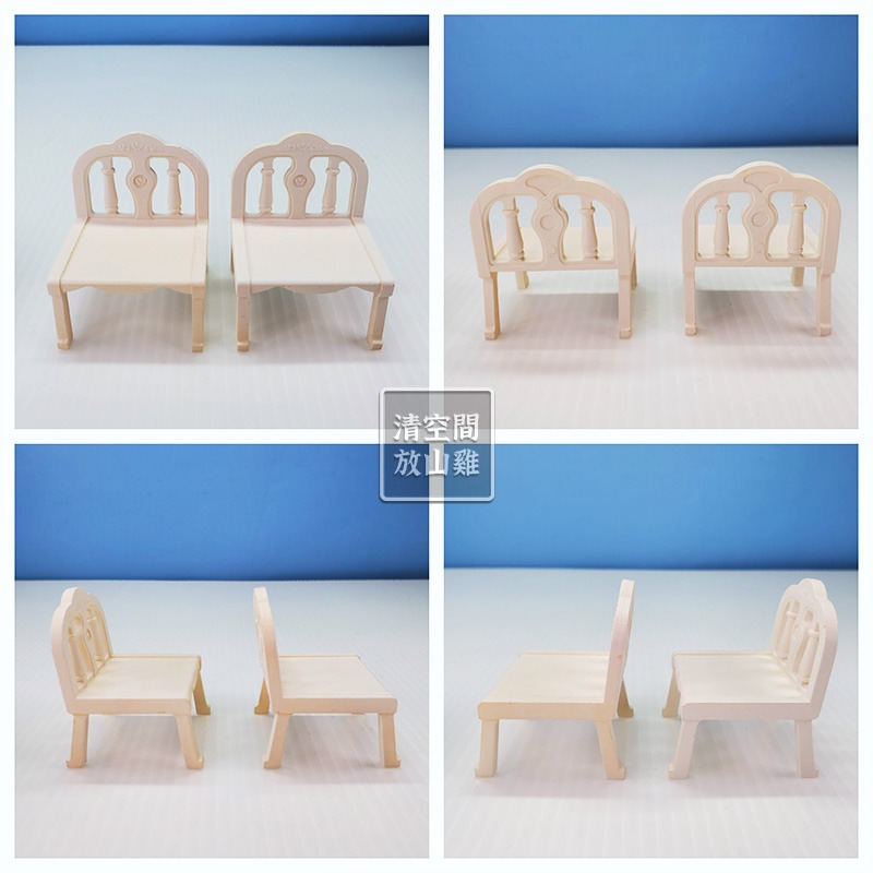 森林家族 1987 綠色電話亭 桌椅組 二手無盒 絕版〈清空間放山雞〉-細節圖6