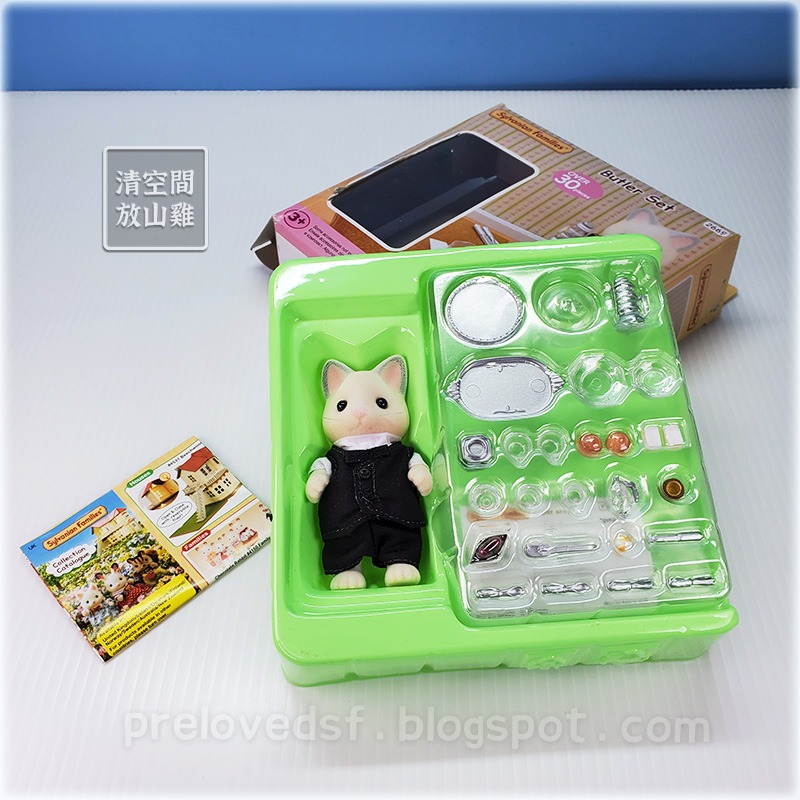 森林家族 貓管家午茶組 城市系列桌椅組 二手有盒 絕版〈清空間放山雞〉-細節圖4