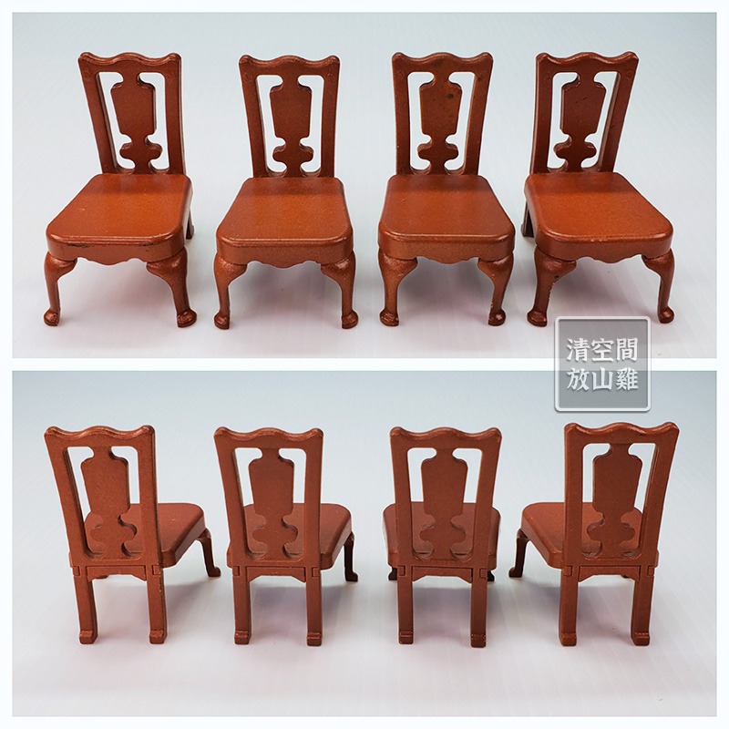 森林家族 貓管家午茶組 城市系列桌椅組 二手有盒 絕版〈清空間放山雞〉-細節圖9