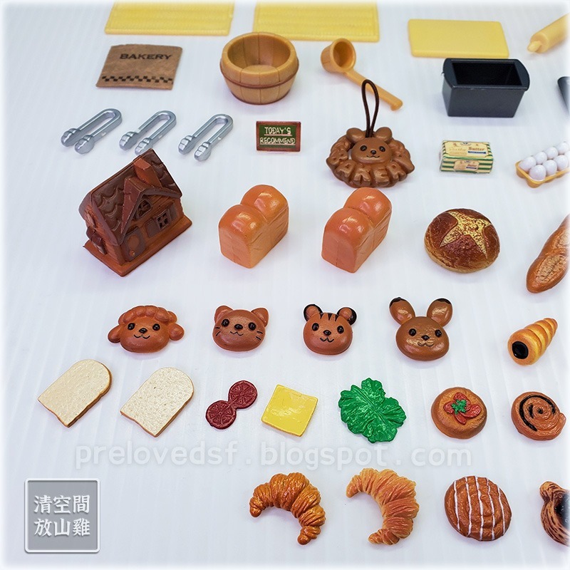 森林家族 麵包店相關配件 水車麵包屋的配件 二手無盒 絕版〈清空間放山雞〉-細節圖2