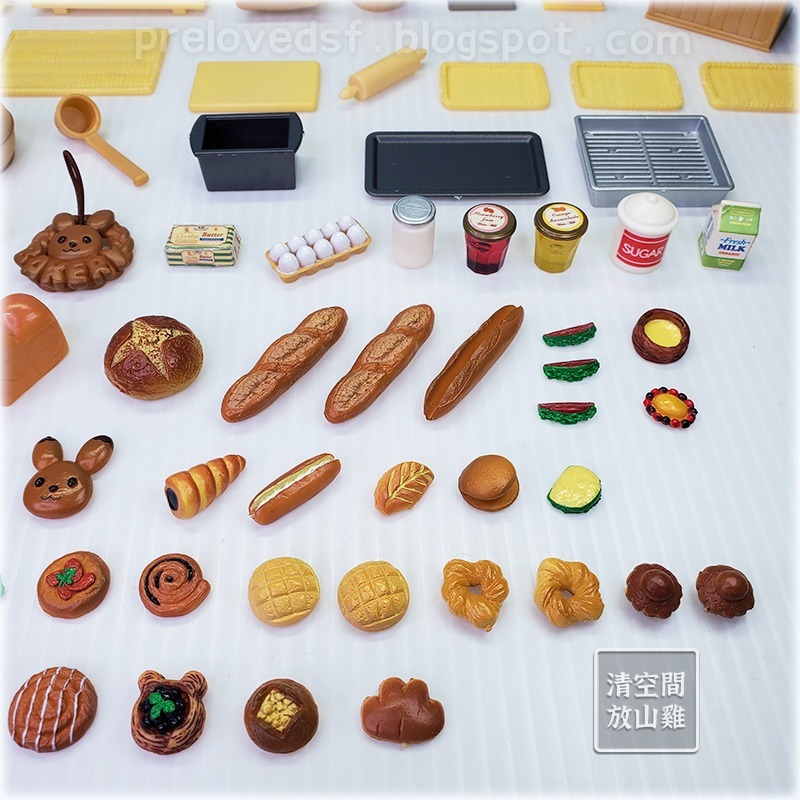 森林家族 麵包店相關配件 水車麵包屋的配件 二手無盒 絕版〈清空間放山雞〉-細節圖3