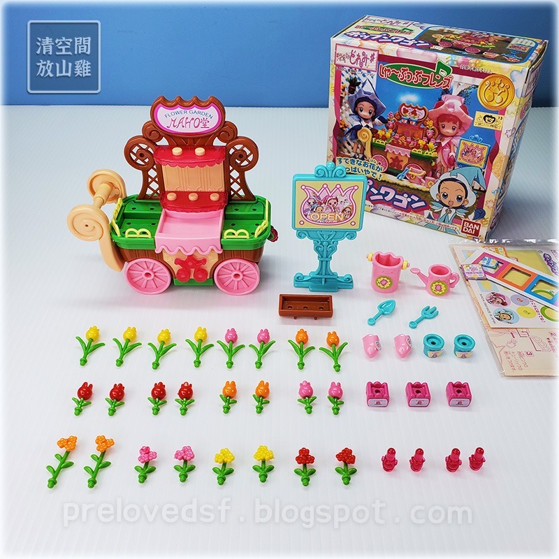 小魔女 DoReMi 花車 推車 二手有盒 絕版 BANDAI 2000〈清空間放山雞〉-細節圖8