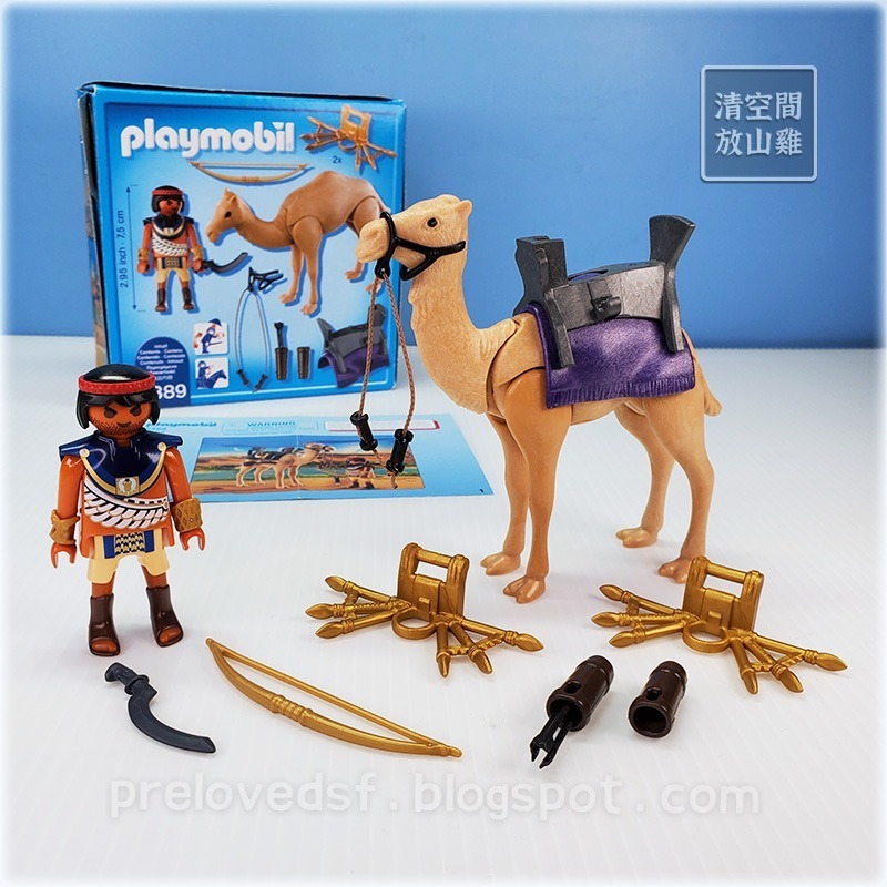 Playmobil 5389 摩比人 埃及 戰士與駱駝 二手有盒 絕版〈清空間放山雞〉-細節圖7