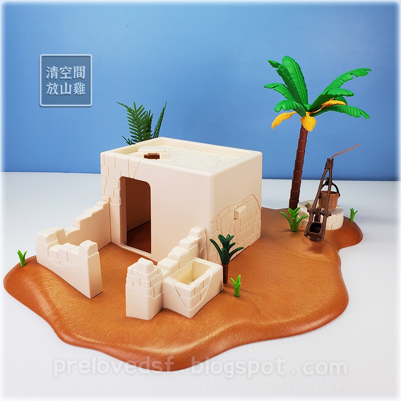 Playmobil 6485 摩比人 埃及房屋 二手無盒 絕版〈清空間放山雞〉-細節圖2