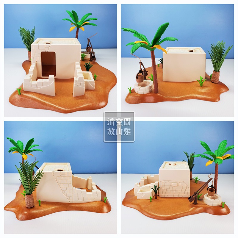 Playmobil 6485 摩比人 埃及房屋 二手無盒 絕版〈清空間放山雞〉-細節圖4