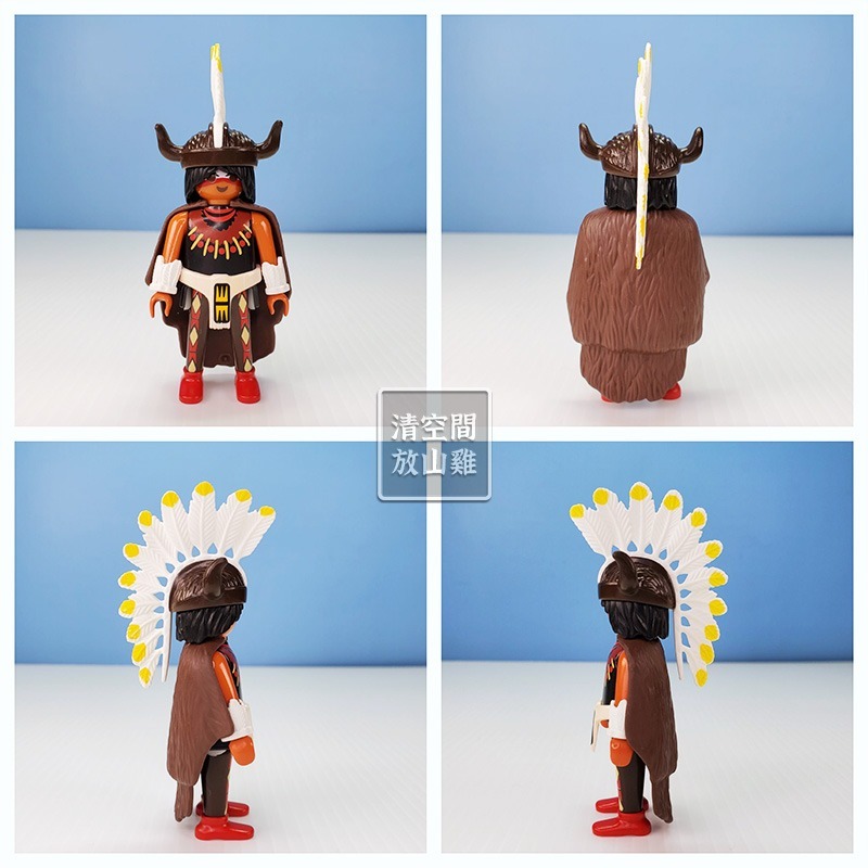 Playmobil 6477 印地安巫醫 營火 獸皮 二手無盒 絕版〈清空間放山雞〉-細節圖3