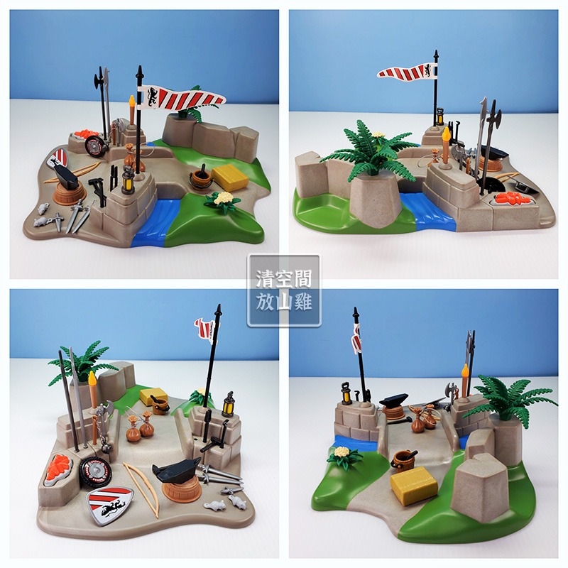 Playmobil 3125 摩比人 中世紀騎士場景 二手有盒 絕版〈清空間放山雞〉-細節圖3