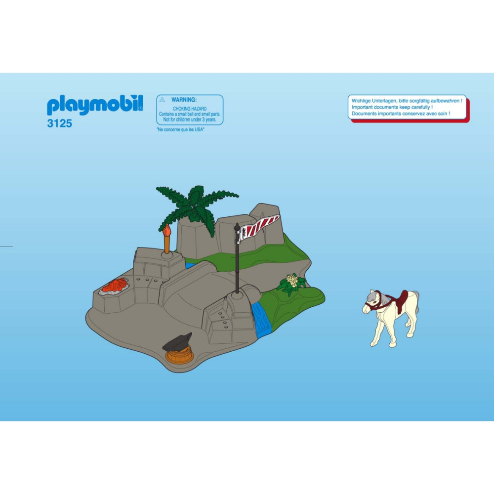 Playmobil 3125 摩比人 中世紀騎士場景 二手有盒 絕版〈清空間放山雞〉-細節圖8