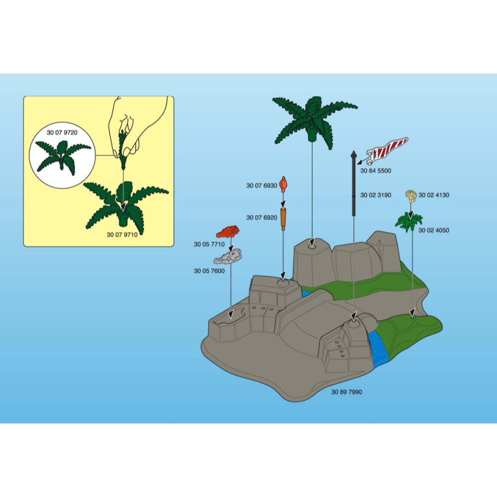 Playmobil 3125 摩比人 中世紀騎士場景 二手有盒 絕版〈清空間放山雞〉-細節圖9