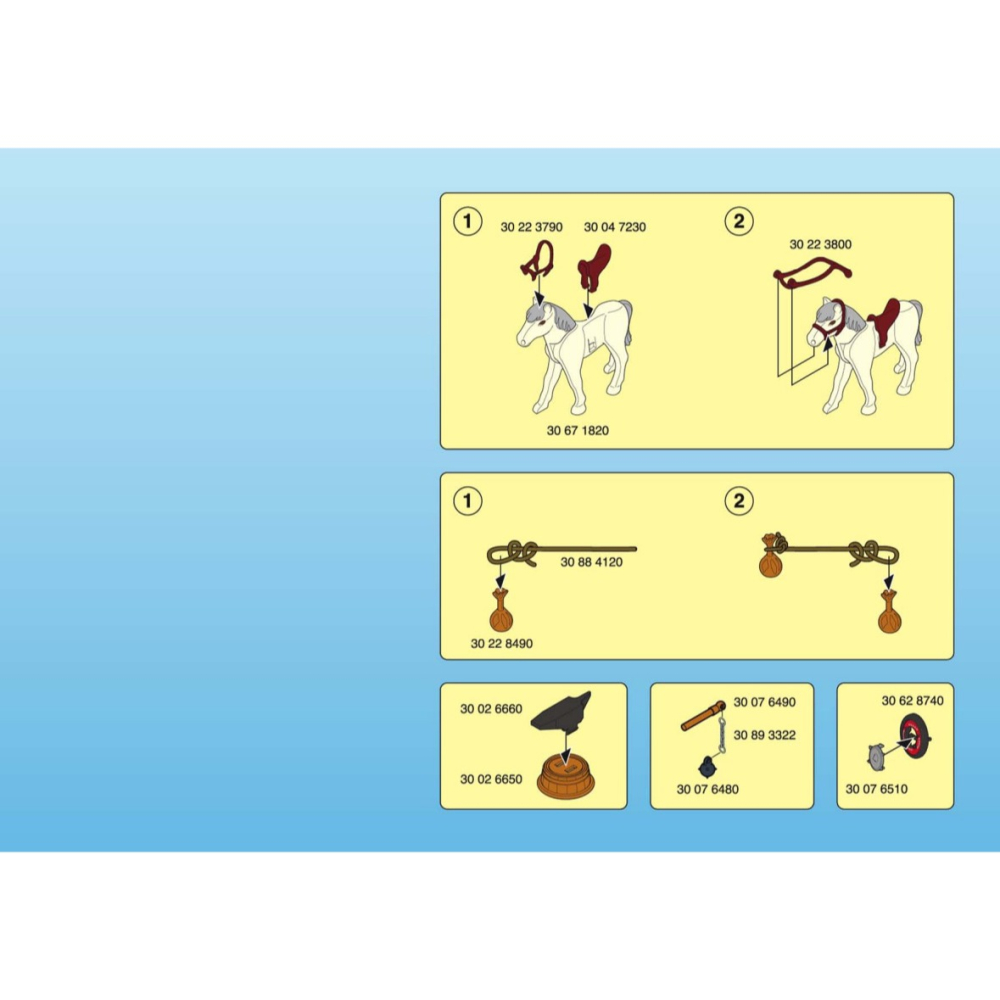 Playmobil 3125 摩比人 中世紀騎士場景 二手有盒 絕版〈清空間放山雞〉-細節圖10
